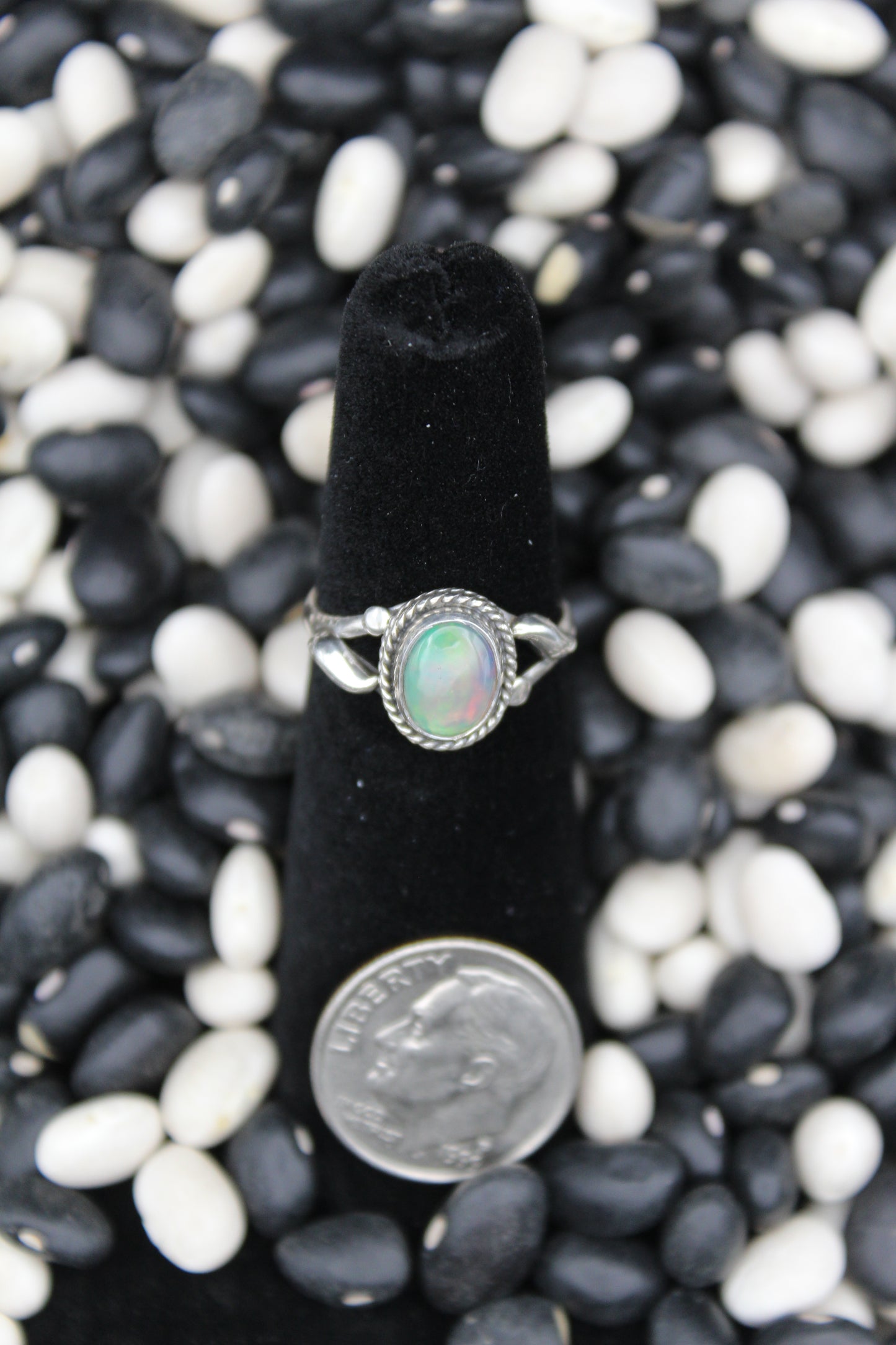 Dainty Sterling Silver Rings – Unique Stone Selection (Size 5 & 5.5)