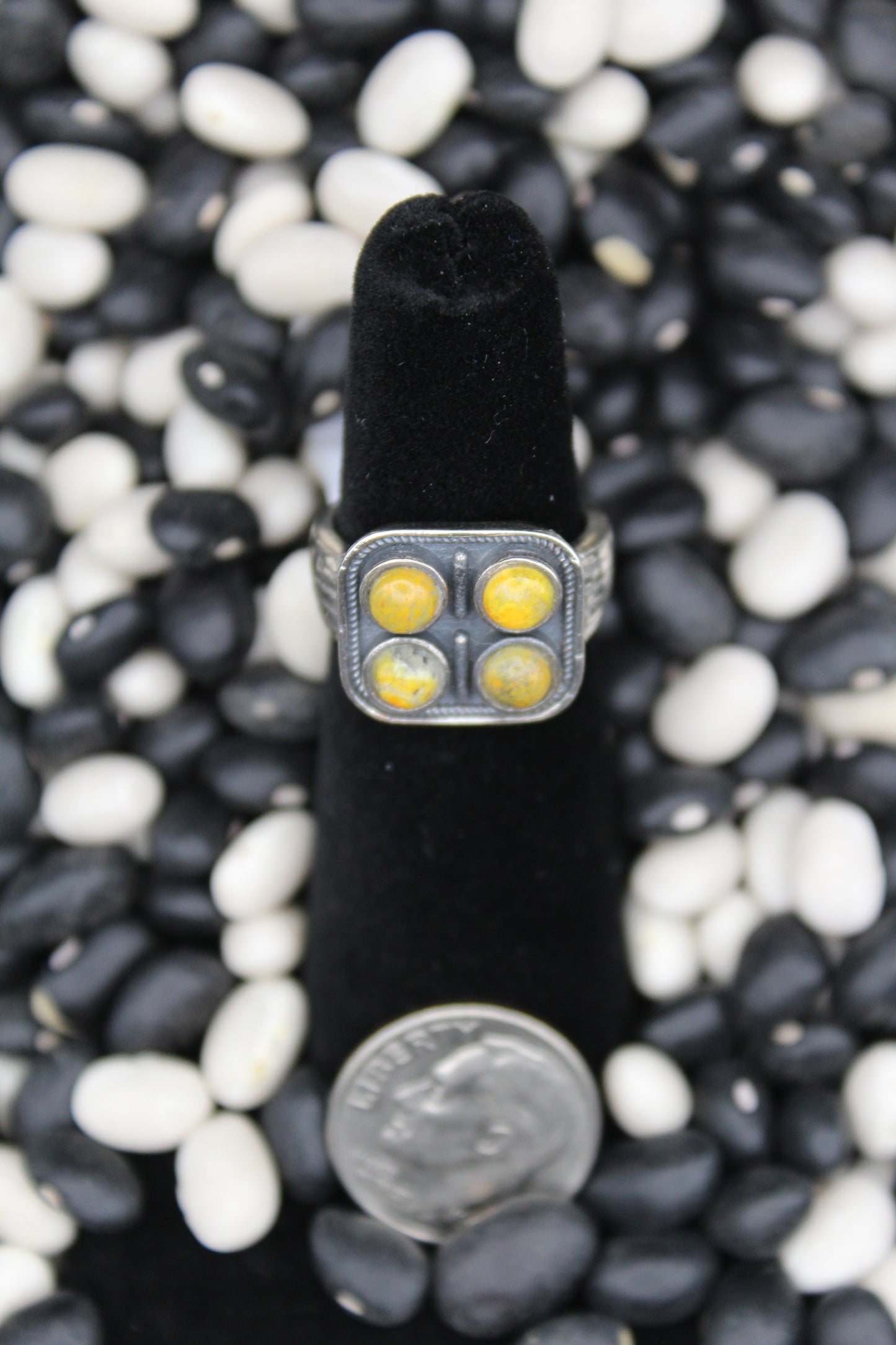 Dainty Sterling Silver Rings – Unique Stone Selection (Size 5 & 5.5)