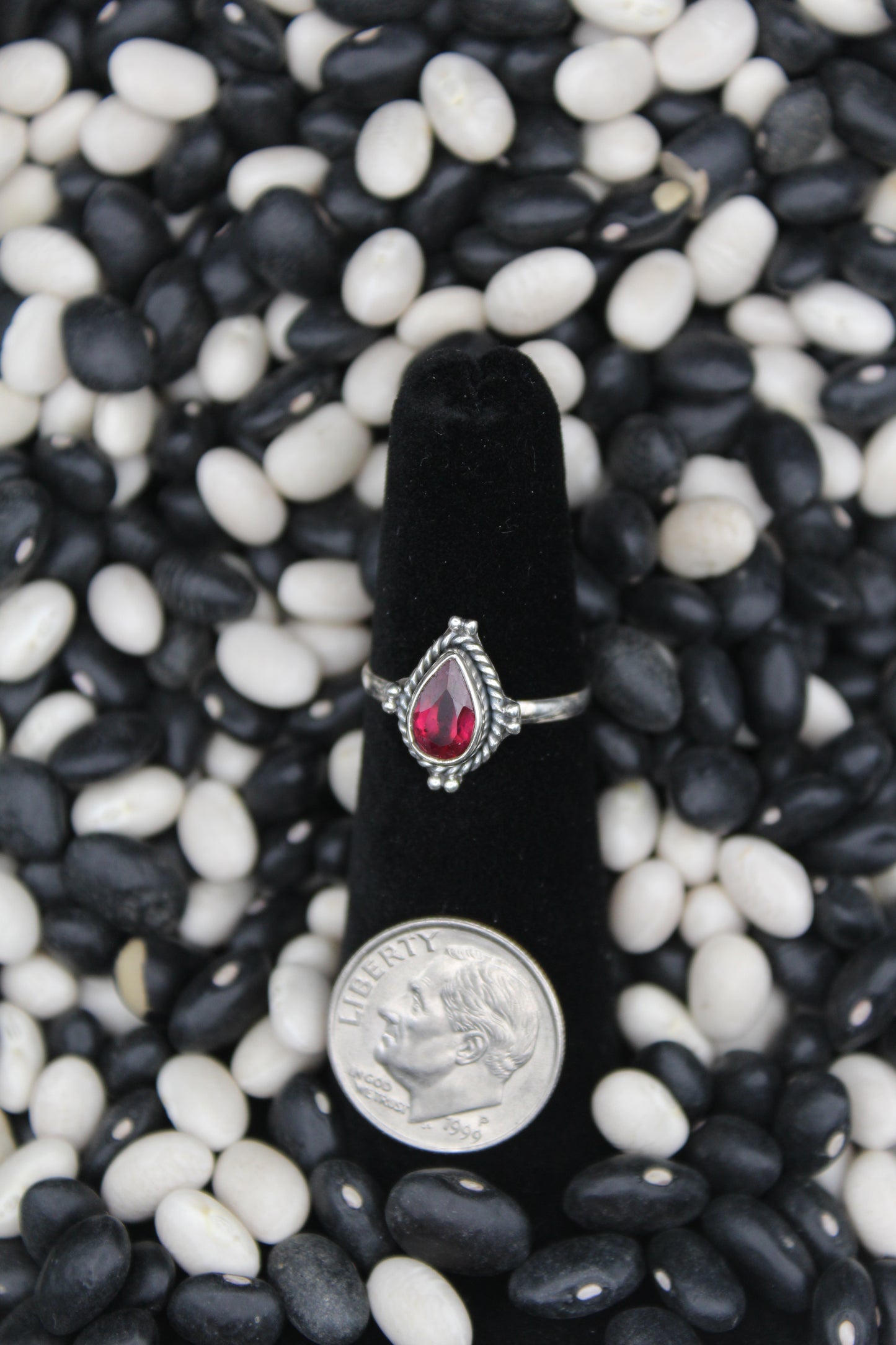 Dainty Sterling Silver Rings – Unique Stone Selection (Size 5 & 5.5)