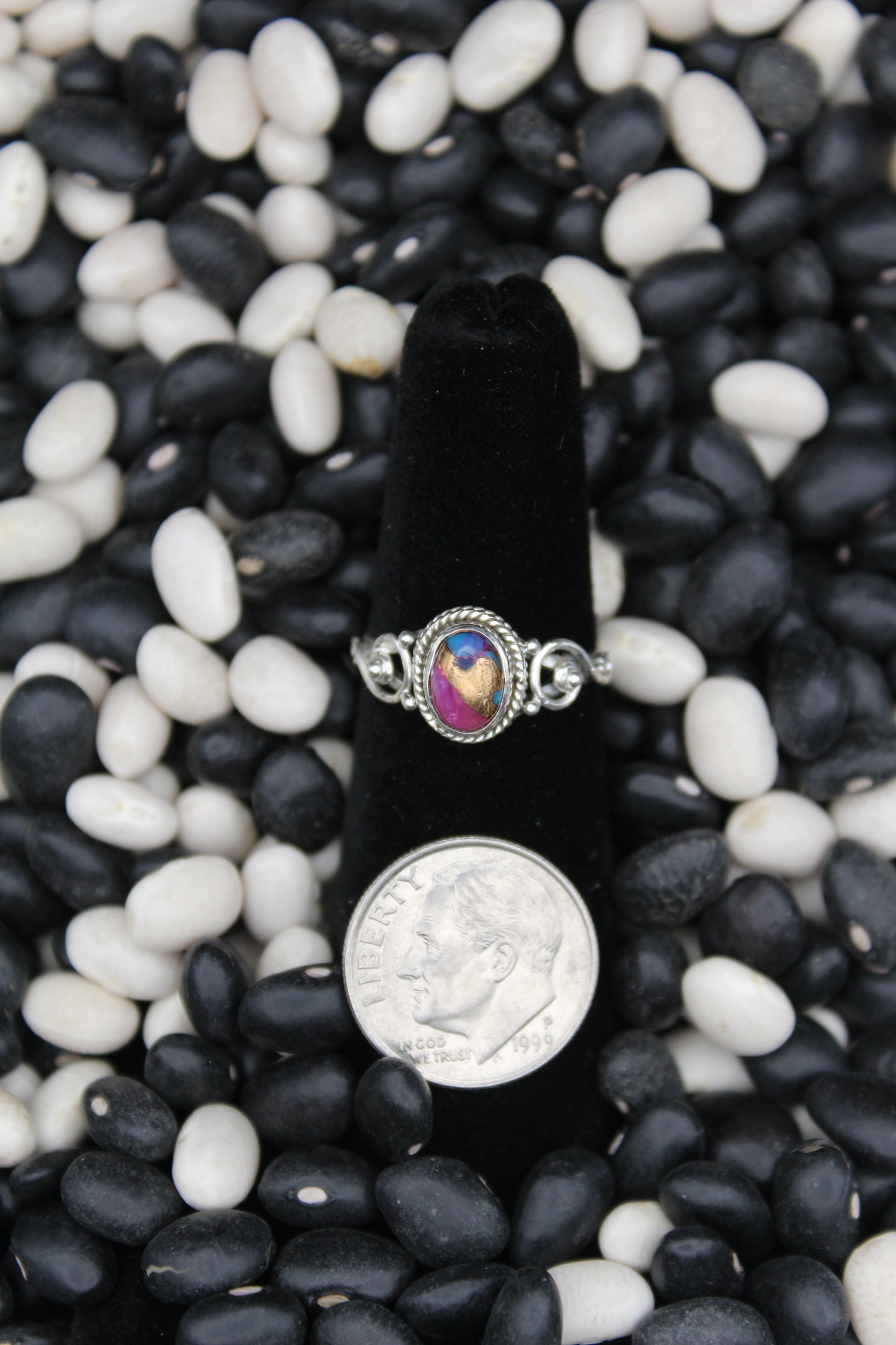 Dainty Sterling Silver Rings – Unique Stone Selection (Size 5 & 5.5)