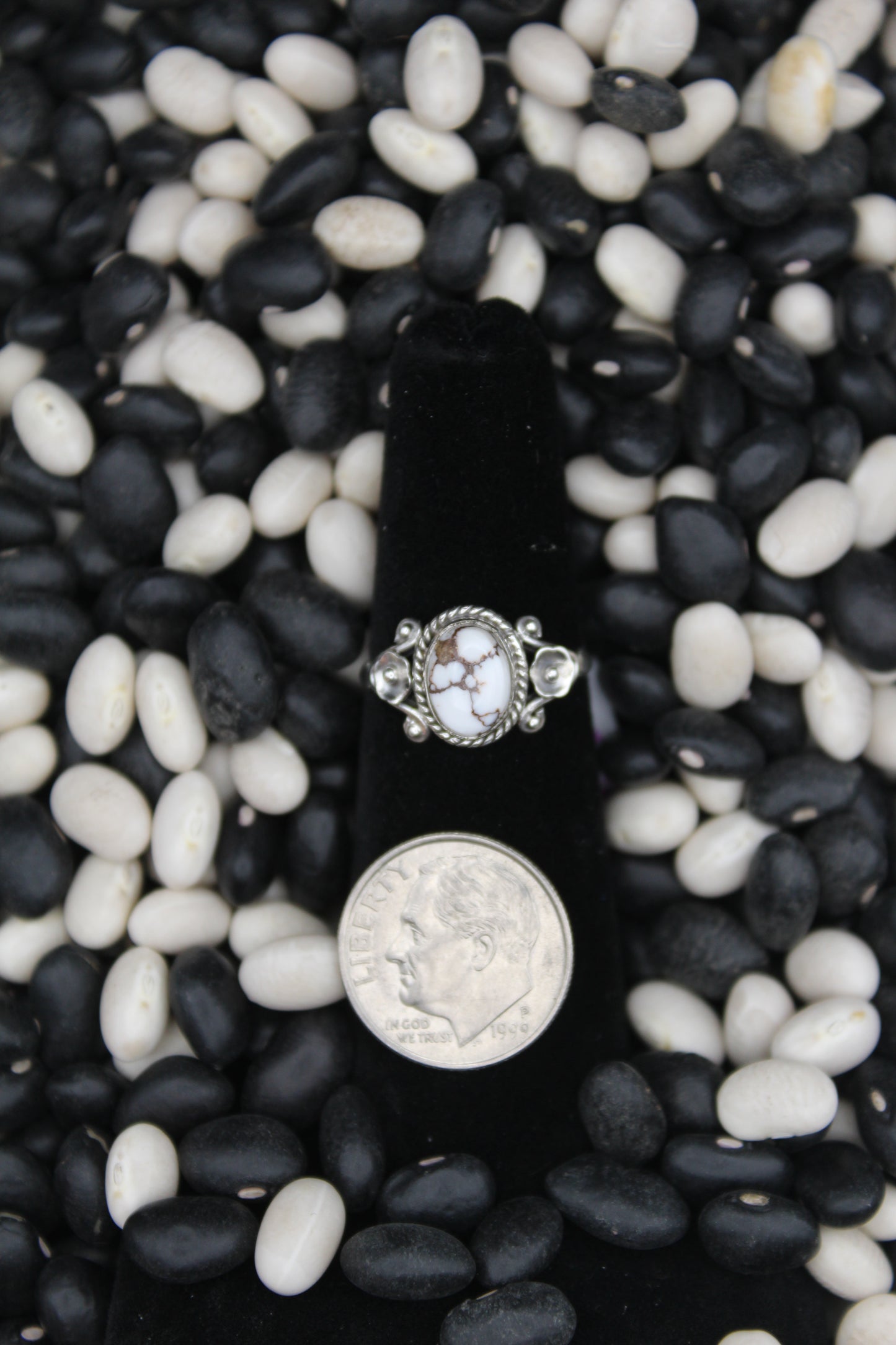 Dainty Sterling Silver Rings – Unique Stone Selection (Size 5 & 5.5)