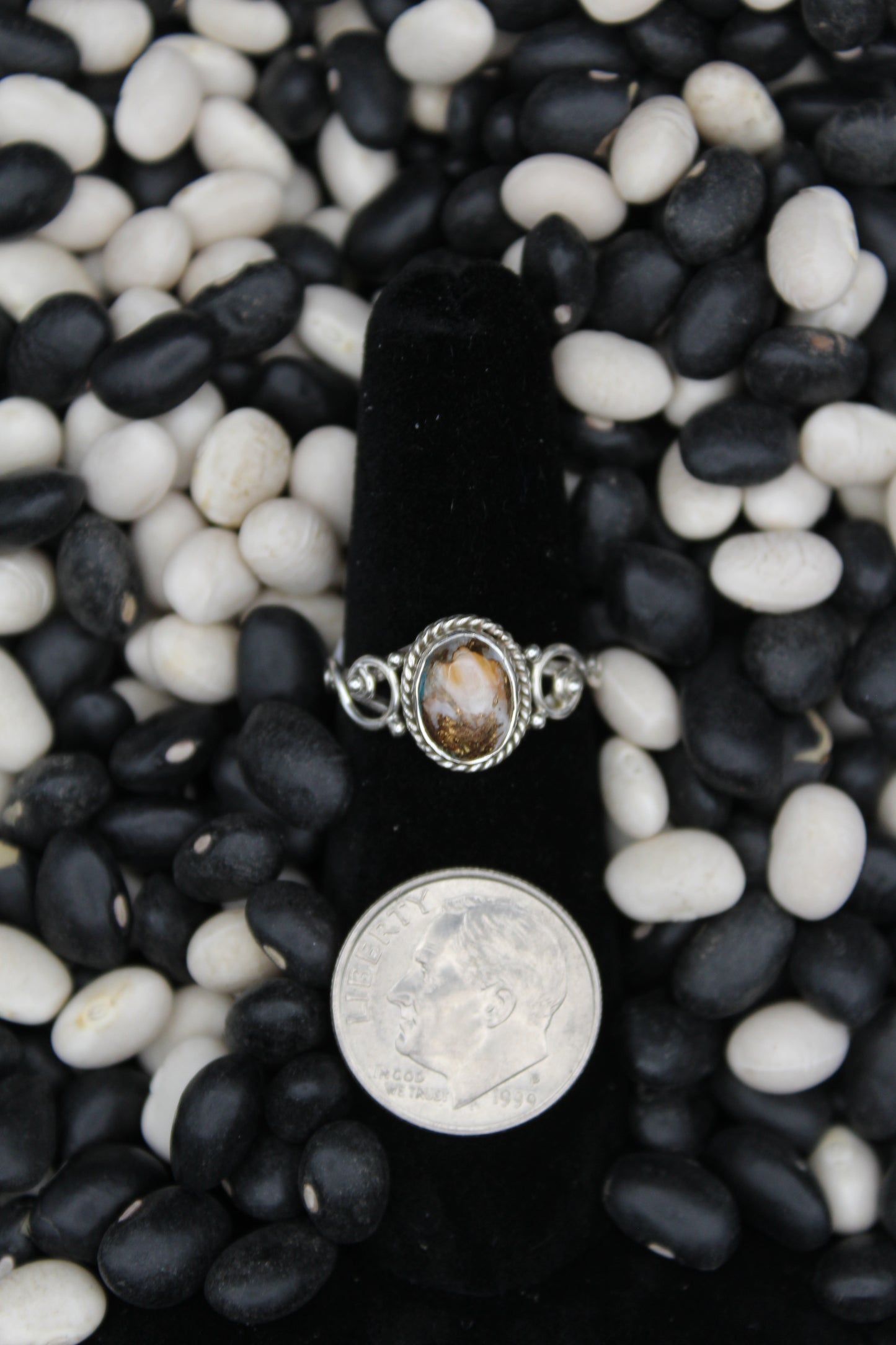 Dainty Sterling Silver Rings – Unique Stone Selection (Size 5 & 5.5)