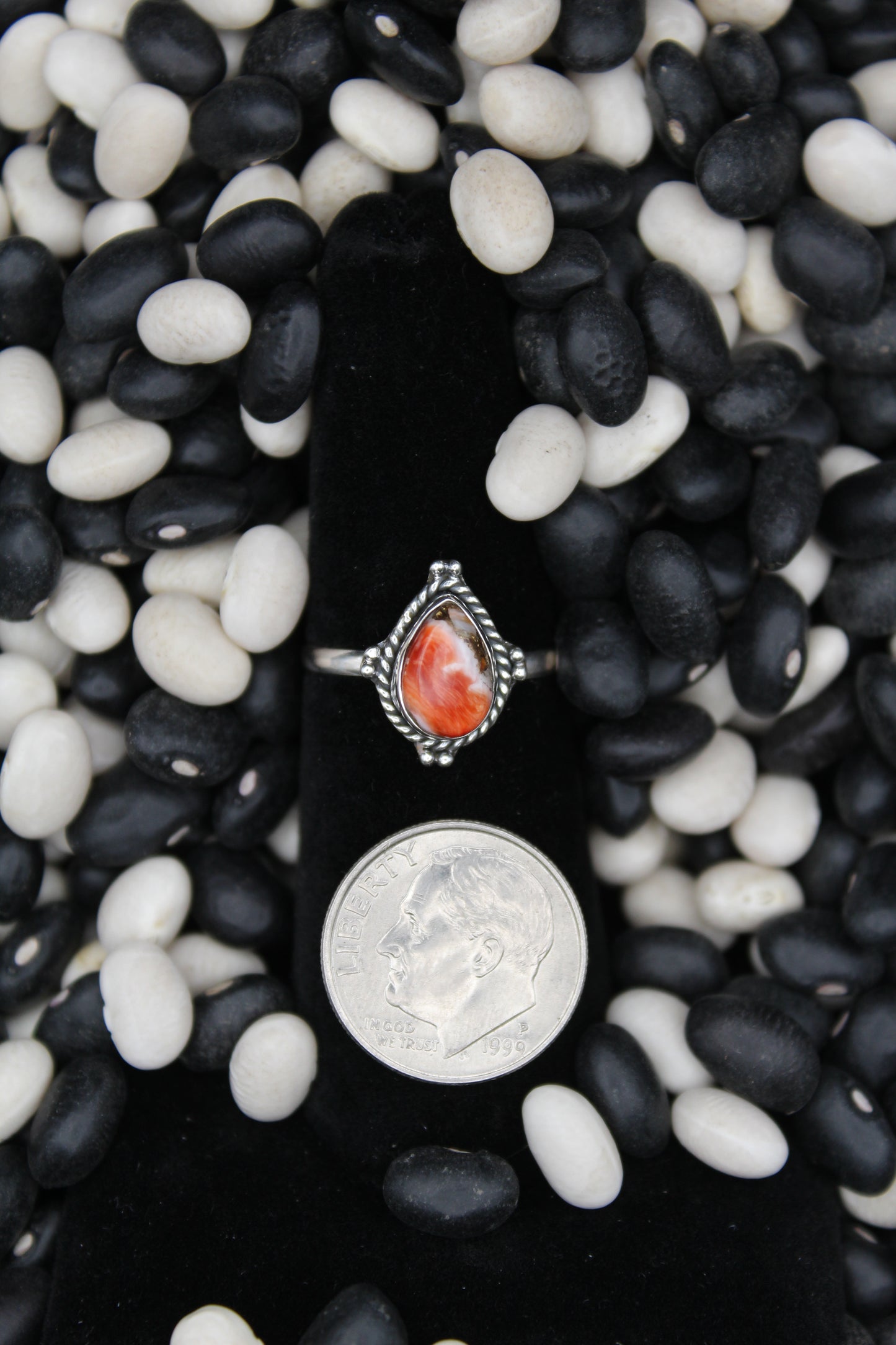 Dainty Sterling Silver Rings – Unique Stone Selection (Size 6)