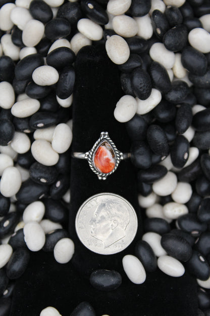 Dainty Sterling Silver Rings – Unique Stone Selection (Size 6)