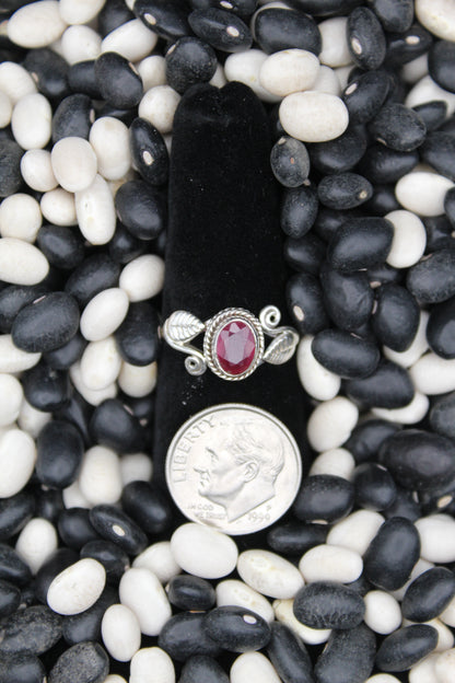 Dainty Sterling Silver Rings – Unique Stone Selection (Size 6)