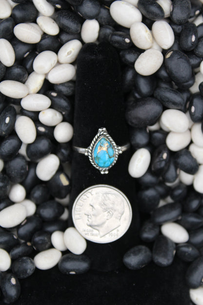 Dainty Sterling Silver Rings – Unique Stone Selection (Size 6)