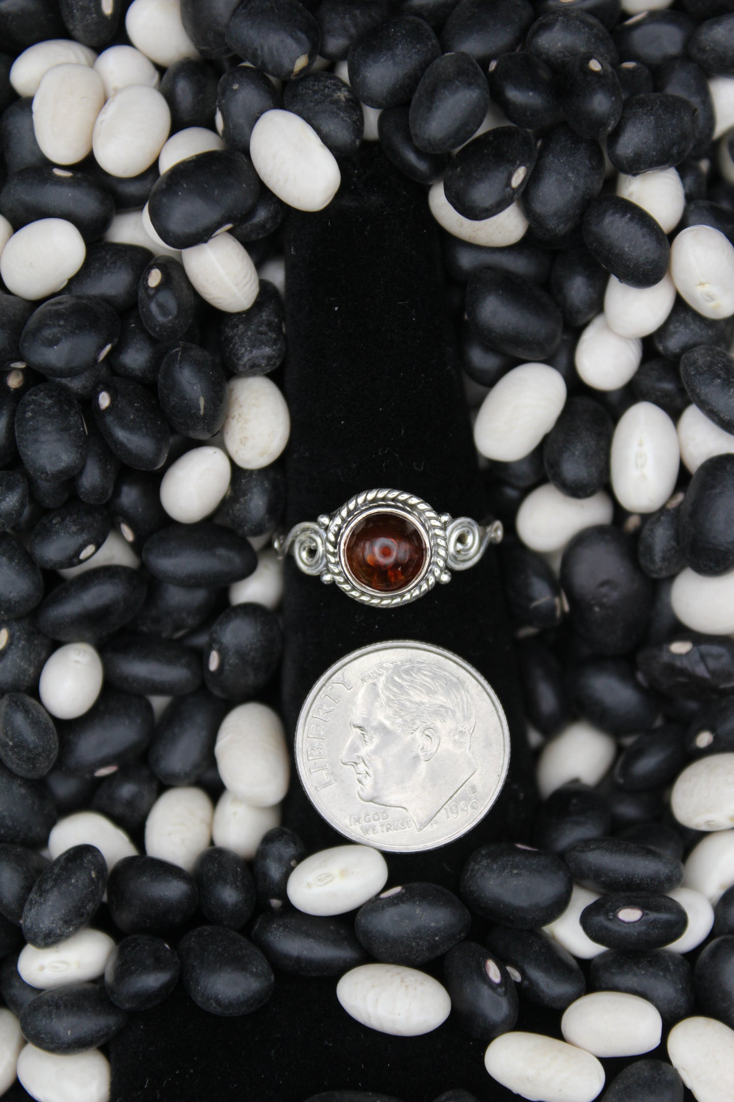 Dainty Sterling Silver Rings – Unique Stone Selection (Size 6)