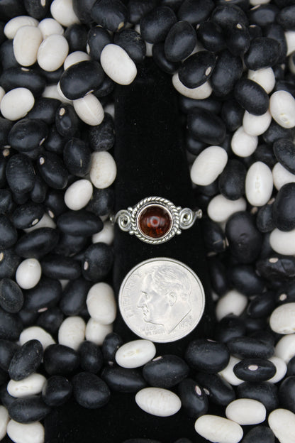 Dainty Sterling Silver Rings – Unique Stone Selection (Size 6)