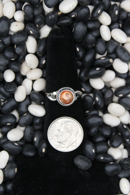 Dainty Sterling Silver Rings – Unique Stone Selection (Size 6)