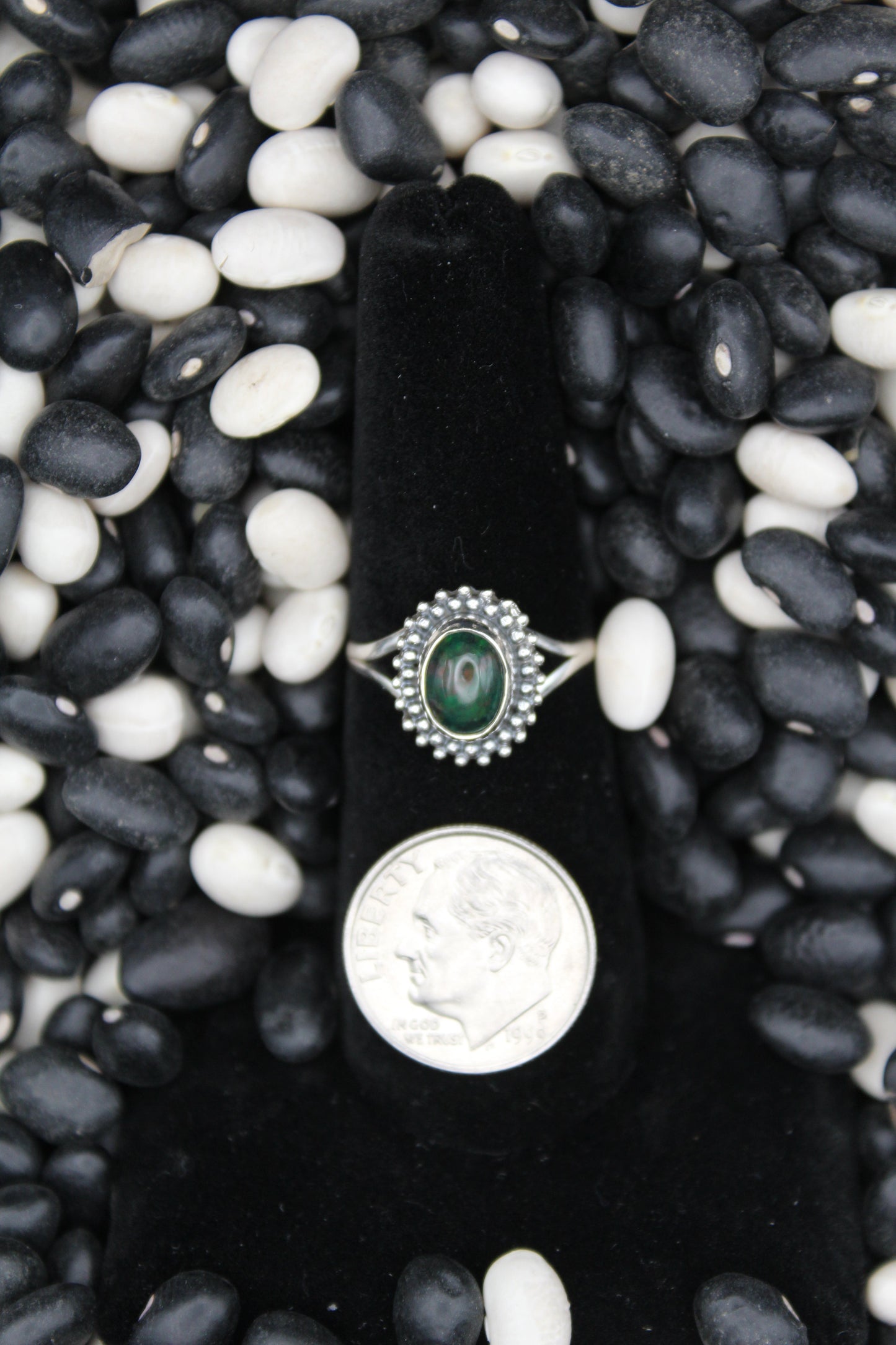 Dainty Sterling Silver Rings – Unique Stone Selection (Size 6)