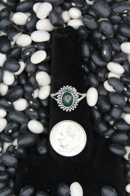 Dainty Sterling Silver Rings – Unique Stone Selection (Size 6)