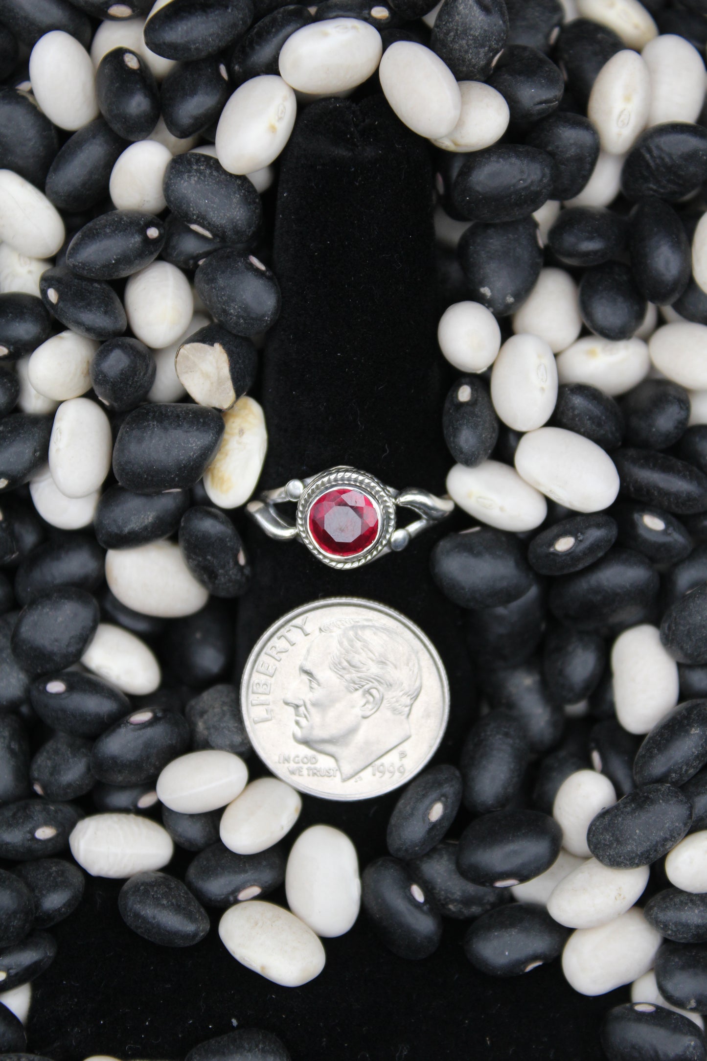 Dainty Sterling Silver Rings – Unique Stone Selection (Size 6)