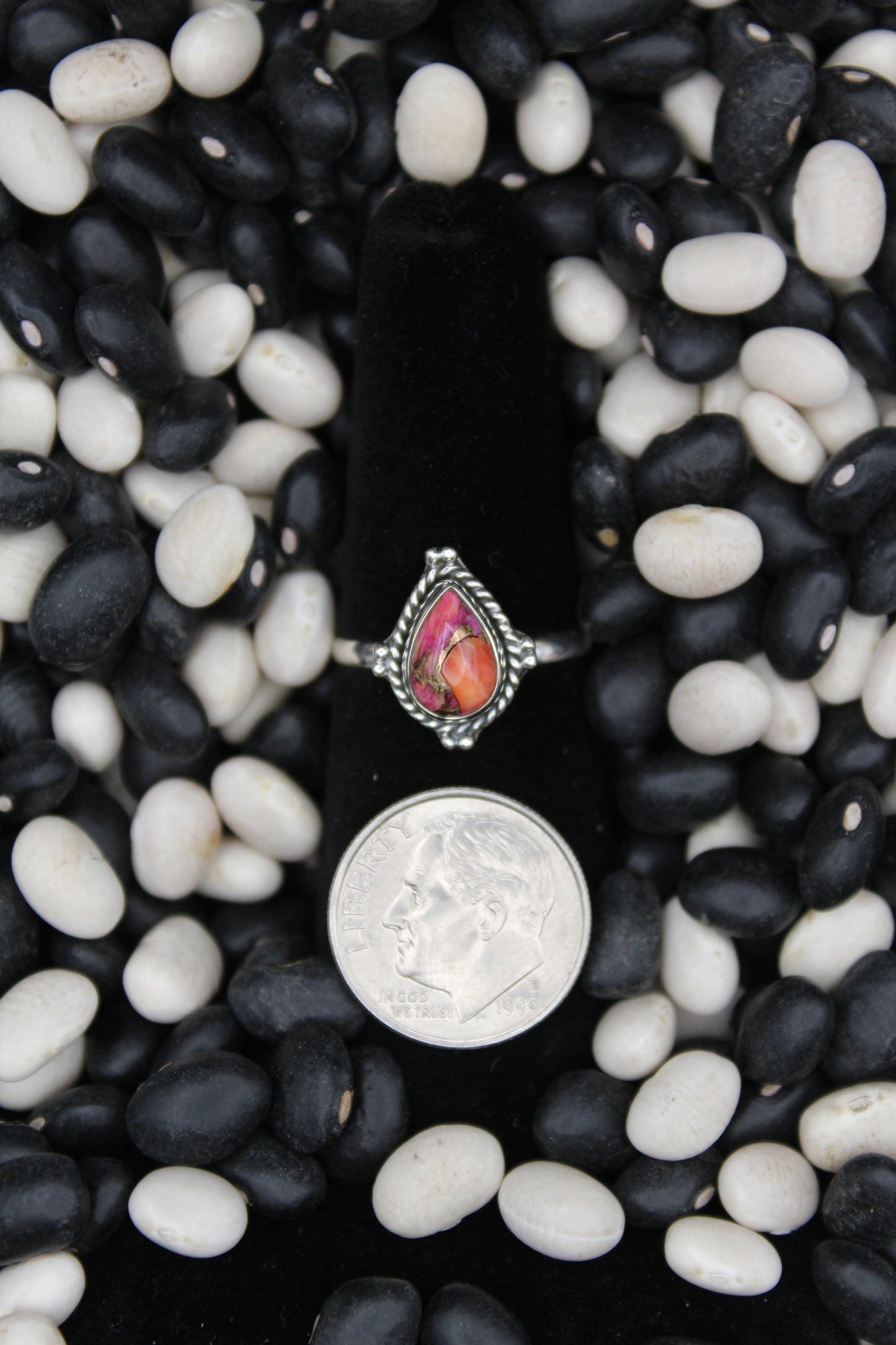 Dainty Sterling Silver Rings – Unique Stone Selection (Size 6)