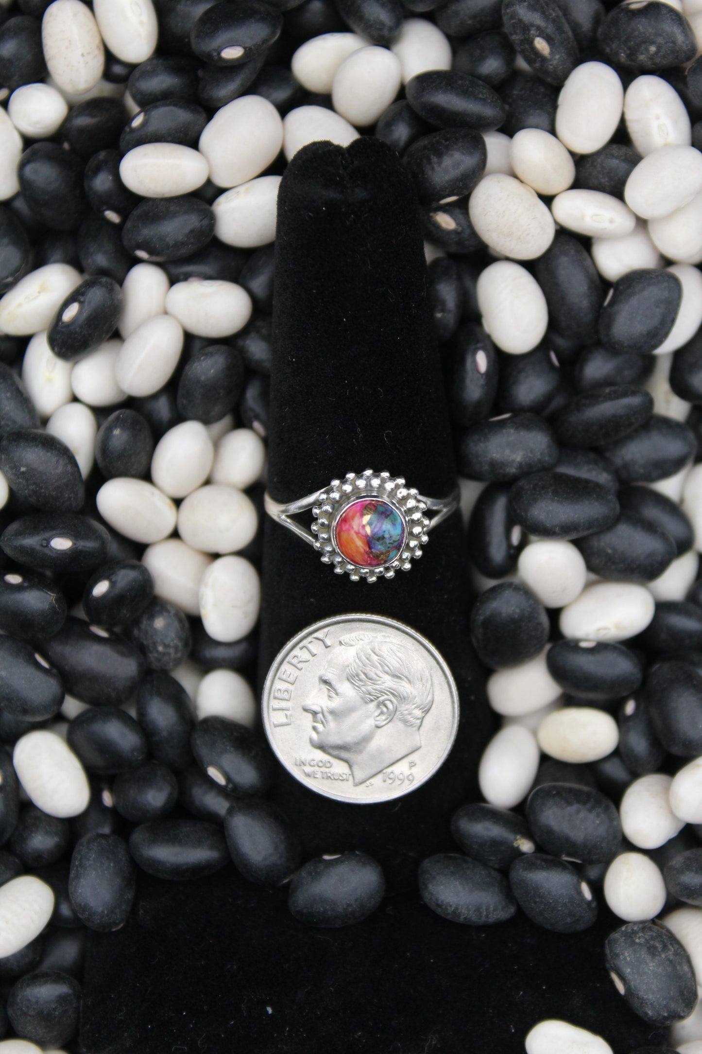 Dainty Sterling Silver Rings – Unique Stone Selection (Size 6)