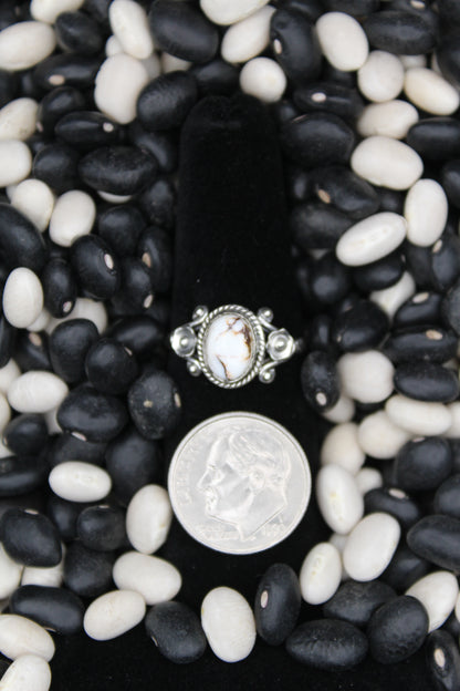 Dainty Sterling Silver Rings – Unique Stone Selection (Size 6)