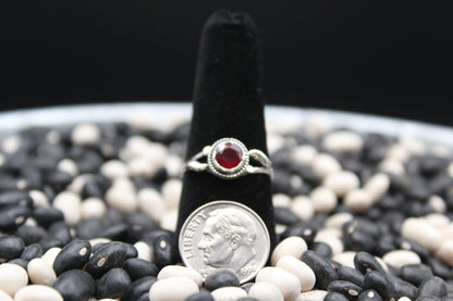 Dainty Sterling Silver Rings – Unique Stone Selection (Size 7)