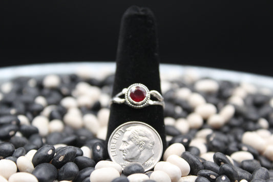 Dainty Sterling Silver Rings – Unique Stone Selection (Size 7)