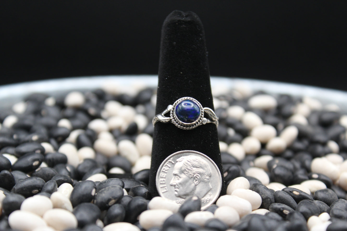 Dainty Sterling Silver Rings – Unique Stone Selection (Size 7)