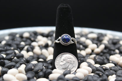 Dainty Sterling Silver Rings – Unique Stone Selection (Size 7)