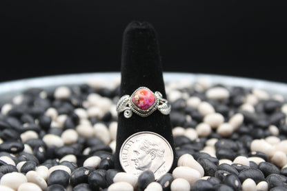 Dainty Sterling Silver Rings – Unique Stone Selection (Size 7)