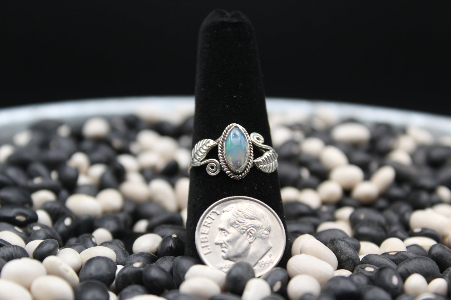 Dainty Sterling Silver Rings – Unique Stone Selection (Size 7)