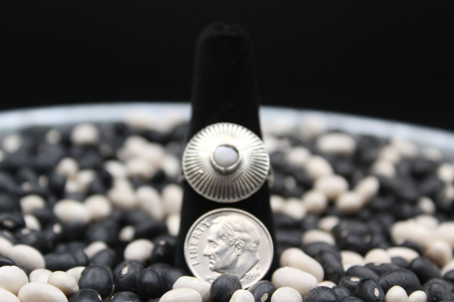 Dainty Sterling Silver Rings – Unique Stone Selection (Size 7)