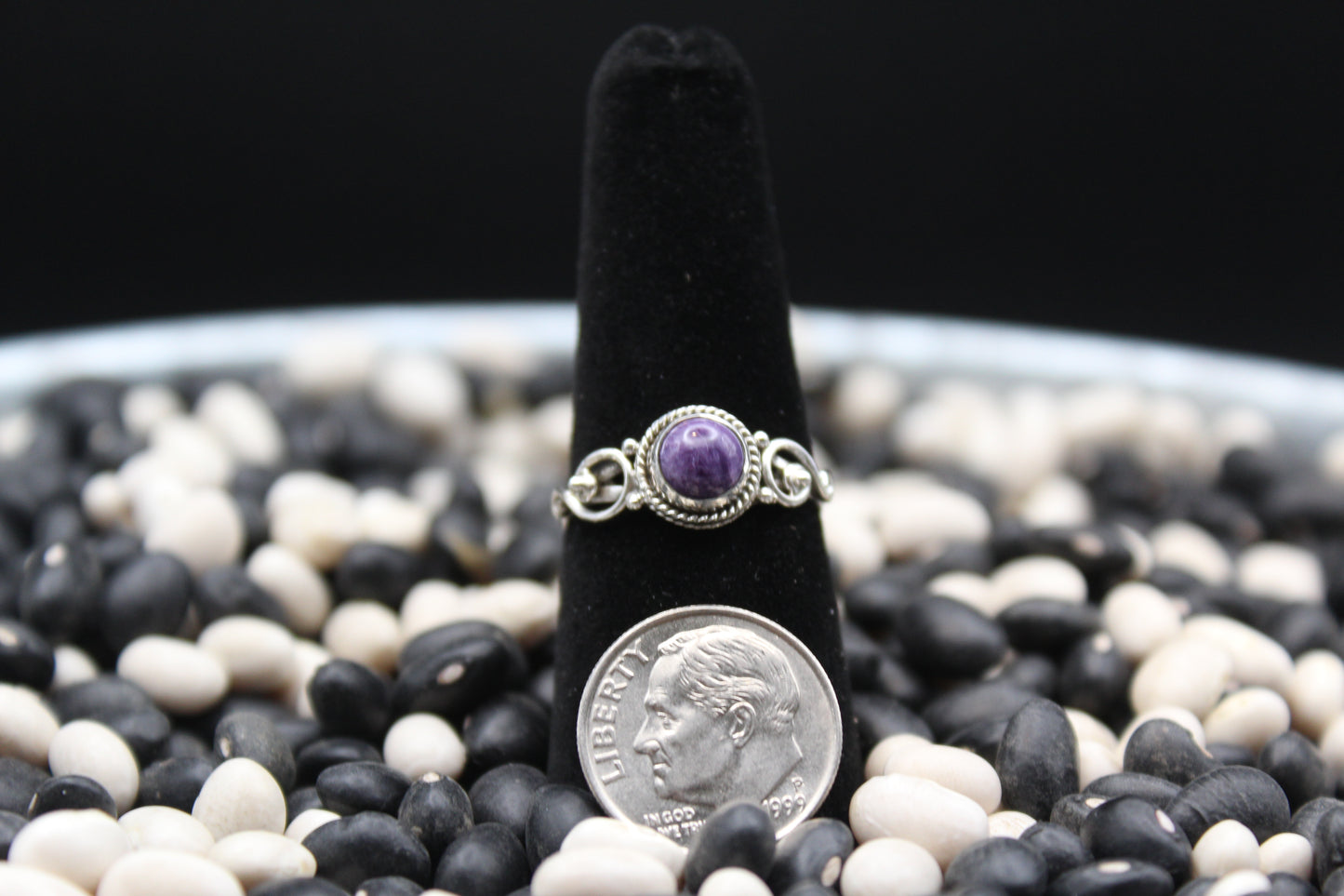 Dainty Sterling Silver Rings – Unique Stone Selection (Size 7)