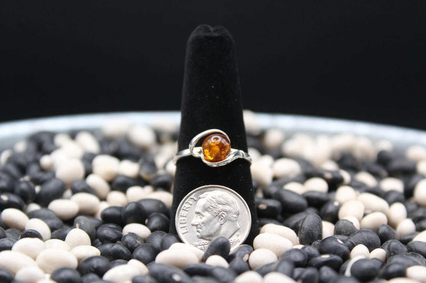 Dainty Sterling Silver Rings – Unique Stone Selection (Size 7)