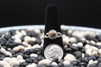 Dainty Sterling Silver Rings – Unique Stone Selection (Size 7)