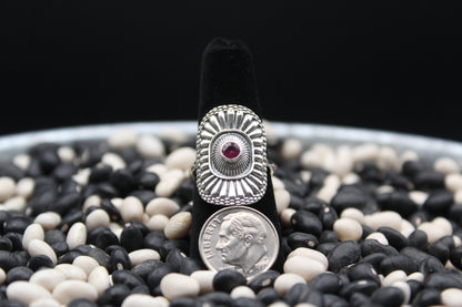 Dainty Sterling Silver Rings – Unique Stone Selection (Size 7)