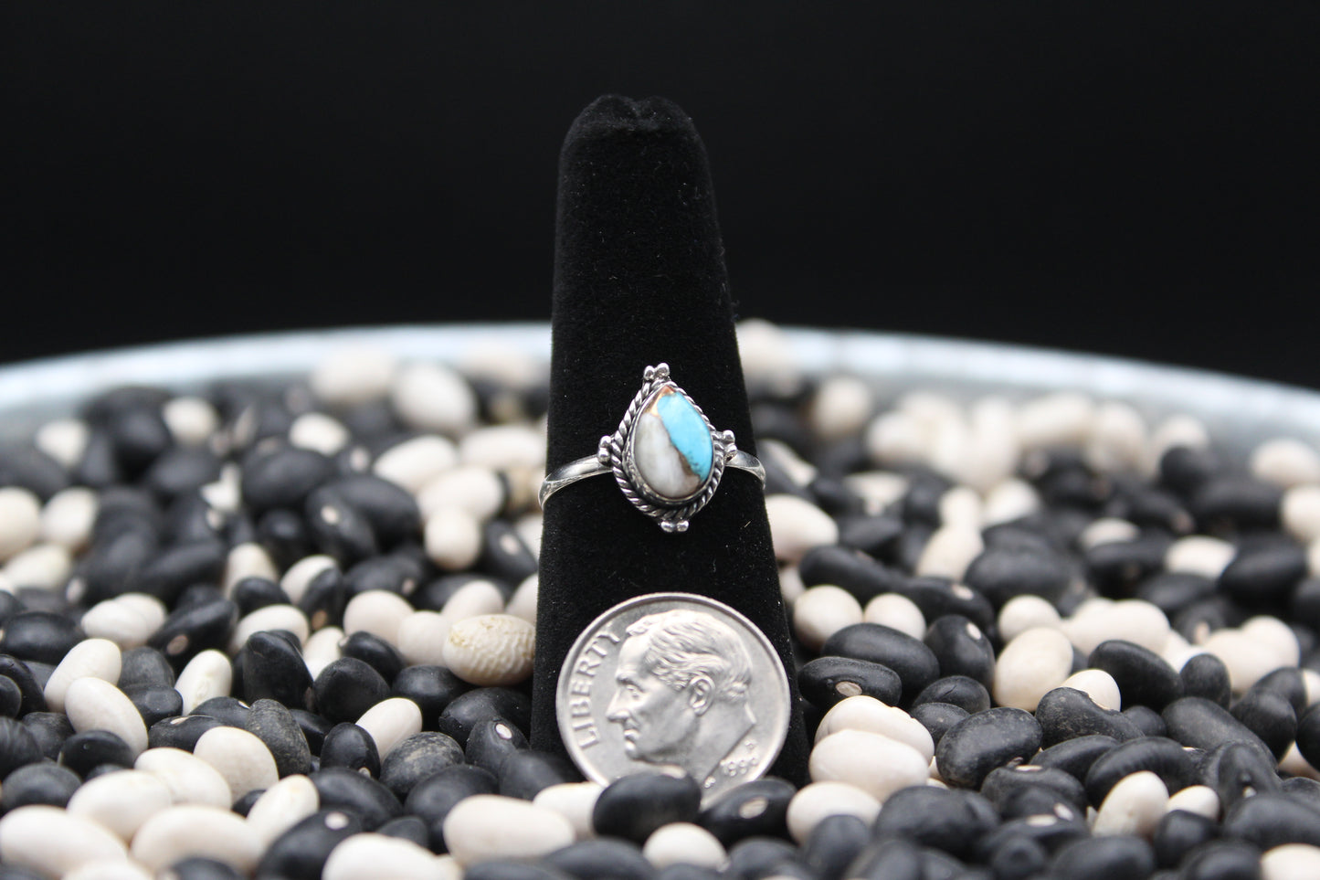 Dainty Sterling Silver Rings – Unique Stone Selection (Size 7)