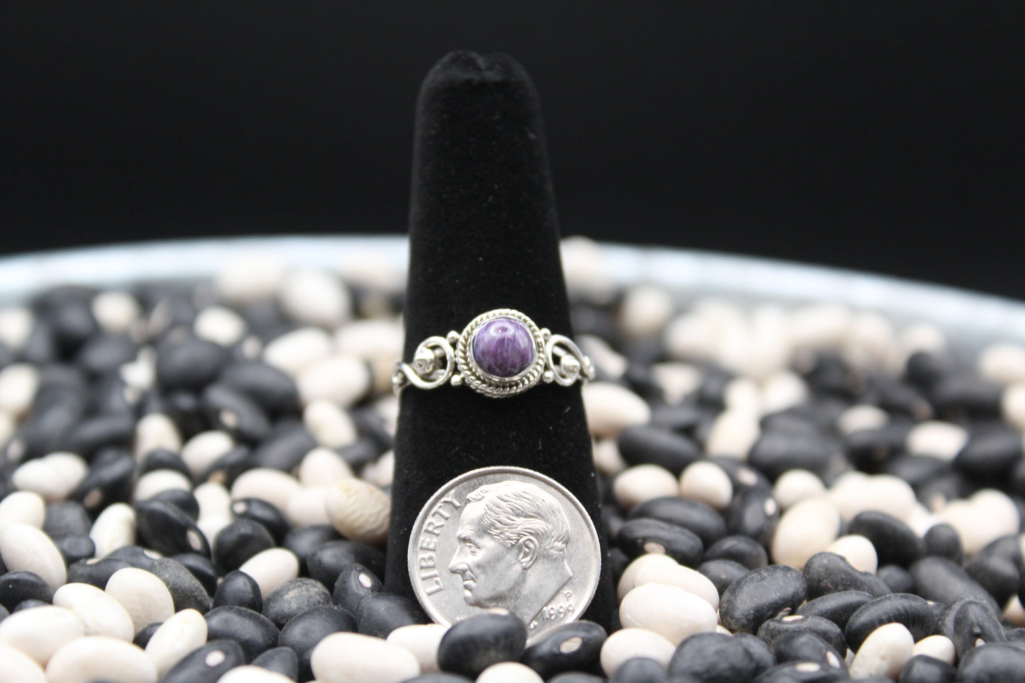 Dainty Sterling Silver Rings – Unique Stone Selection (Size 7)