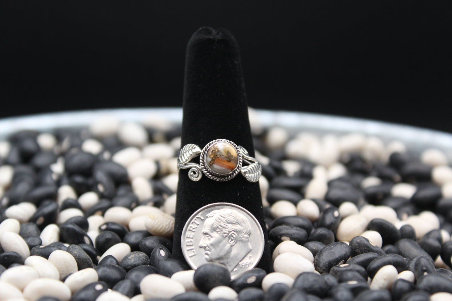 Dainty Sterling Silver Rings – Unique Stone Selection (Size 7)