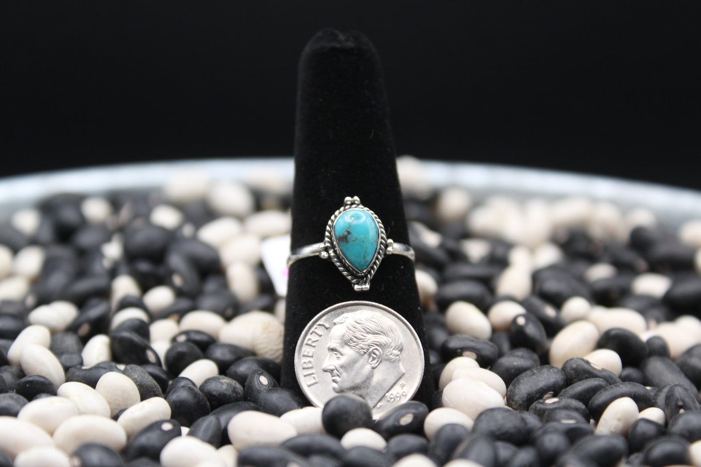 Dainty Sterling Silver Rings – Unique Stone Selection (Size 7)