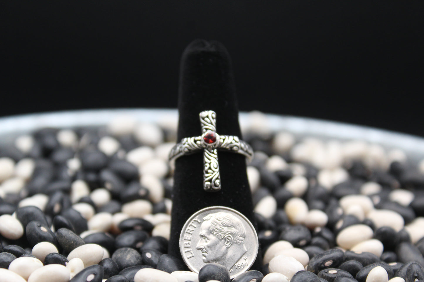 Dainty Sterling Silver Rings – Unique Stone Selection (Size 7.5)