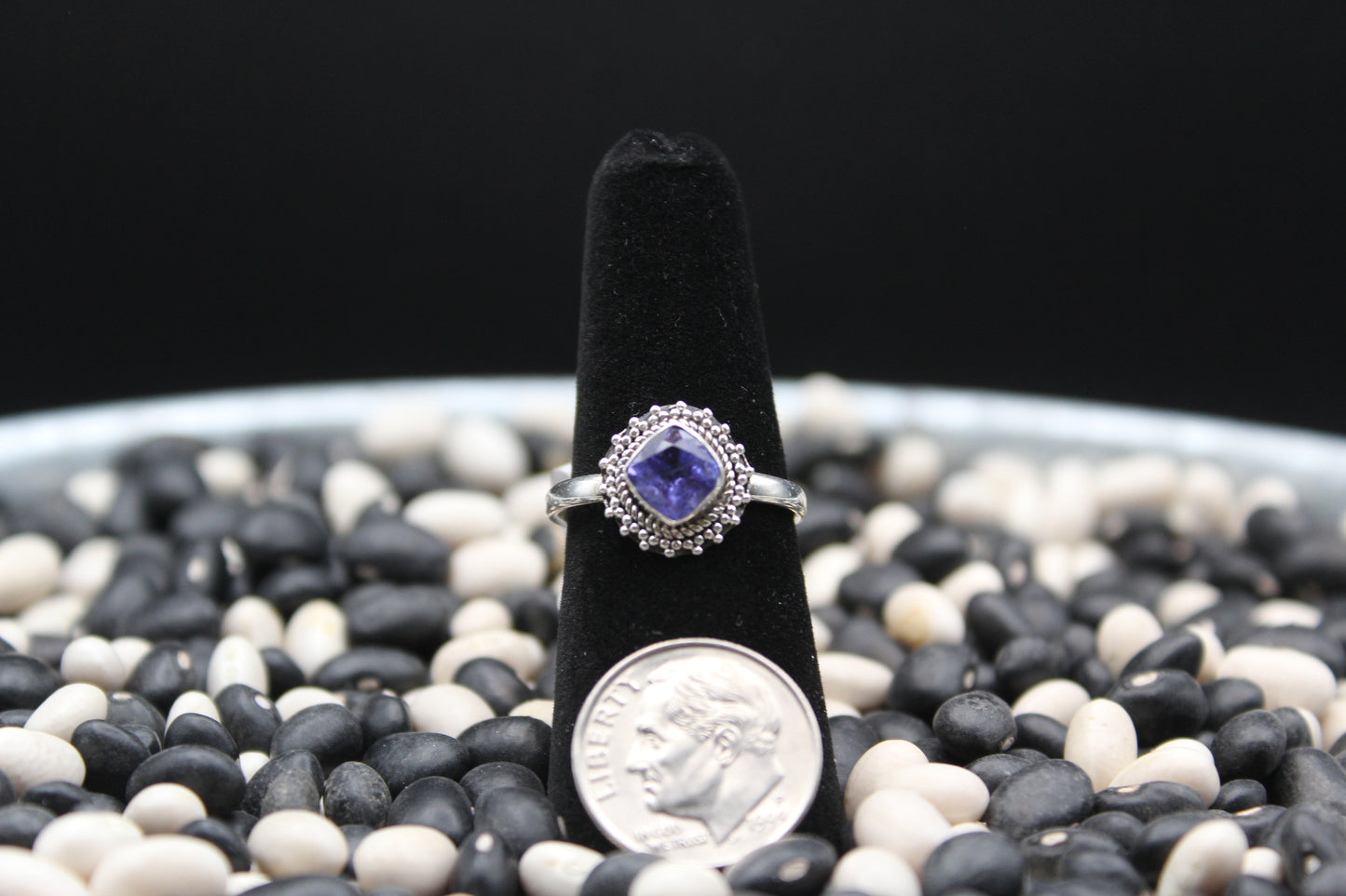 Dainty Sterling Silver Rings – Unique Stone Selection (Size 8)