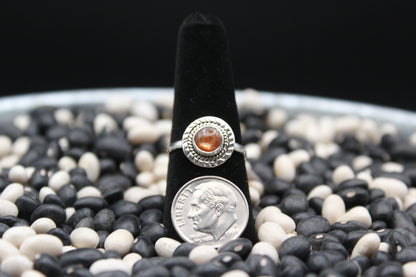 Dainty Sterling Silver Rings – Unique Stone Selection (Size 8)