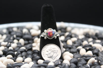 Dainty Sterling Silver Rings – Unique Stone Selection (Size 8)