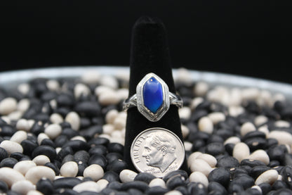 Dainty Sterling Silver Rings – Unique Stone Selection (Size 8)