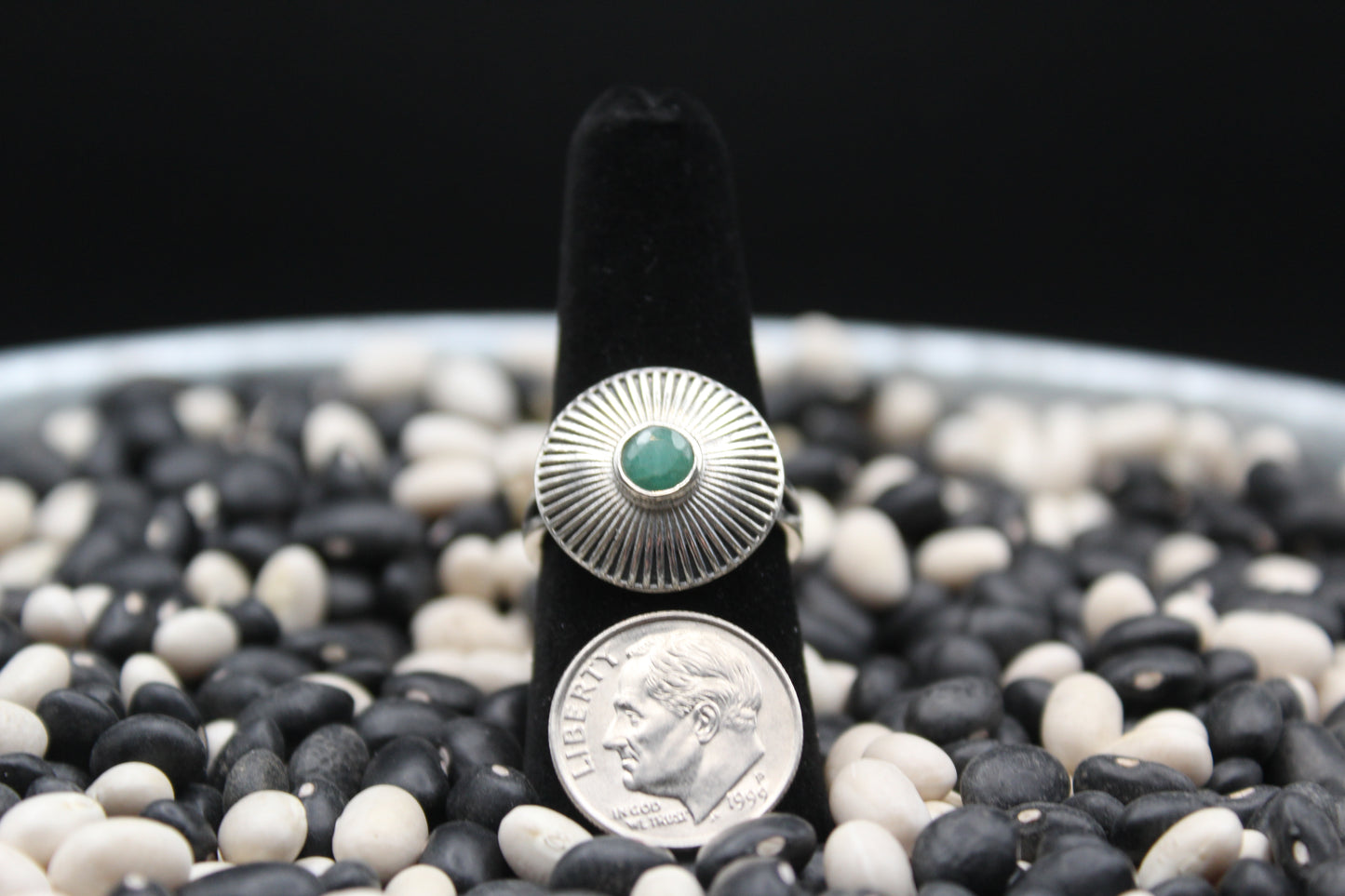 Dainty Sterling Silver Rings – Unique Stone Selection (Size 8)