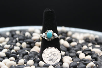 Dainty Sterling Silver Rings – Unique Stone Selection (Size 8)