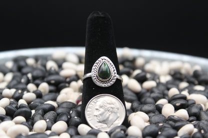 Dainty Sterling Silver Rings – Unique Stone Selection (Size 8)