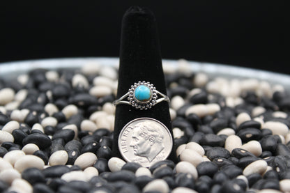 Dainty Sterling Silver Rings – Unique Stone Selection (Size 8)