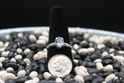 Dainty Sterling Silver Rings – Unique Stone Selection (Size 8)