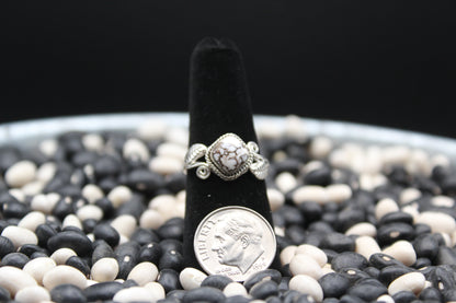 Dainty Sterling Silver Rings – Unique Stone Selection (Size 8)