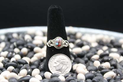 Dainty Sterling Silver Rings – Unique Stone Selection (Size 8)