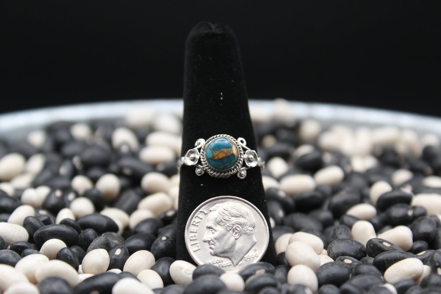 Dainty Sterling Silver Rings – Unique Stone Selection (Size 8)