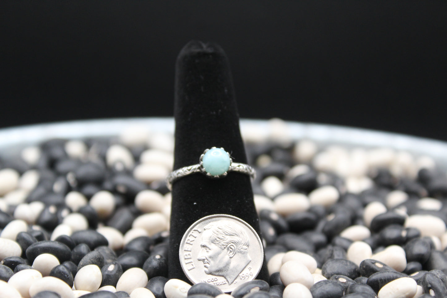 Dainty Sterling Silver Rings – Unique Stone Selection (Size 8)