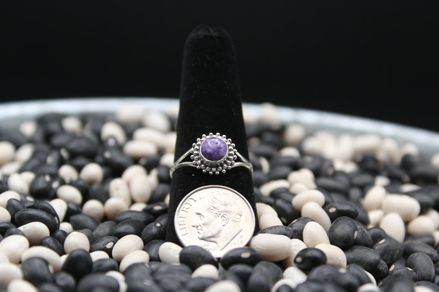 Dainty Sterling Silver Rings – Unique Stone Selection (Size 8)