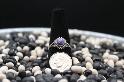 Dainty Sterling Silver Rings – Unique Stone Selection (Size 8)